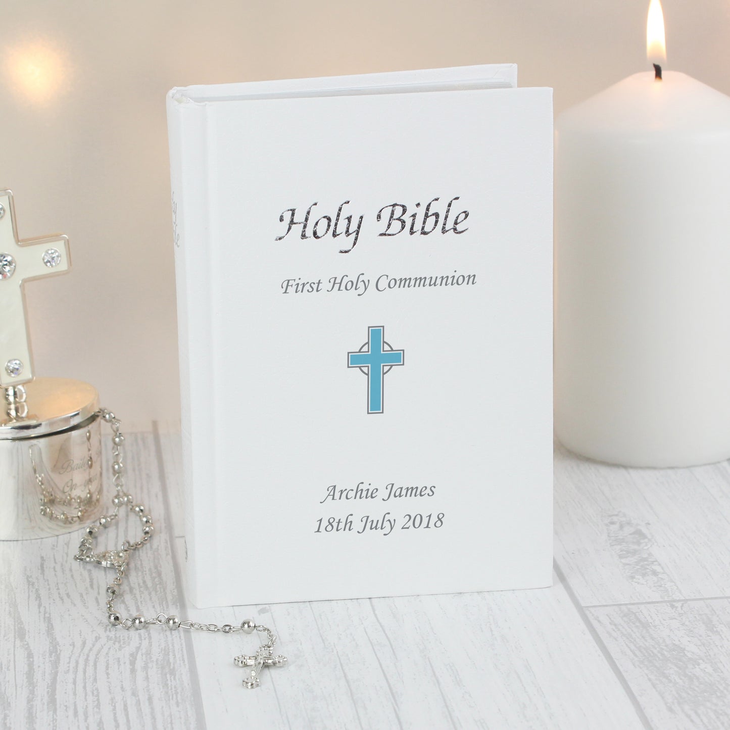 Personalised Blue Cross Bible - Personalise It!
