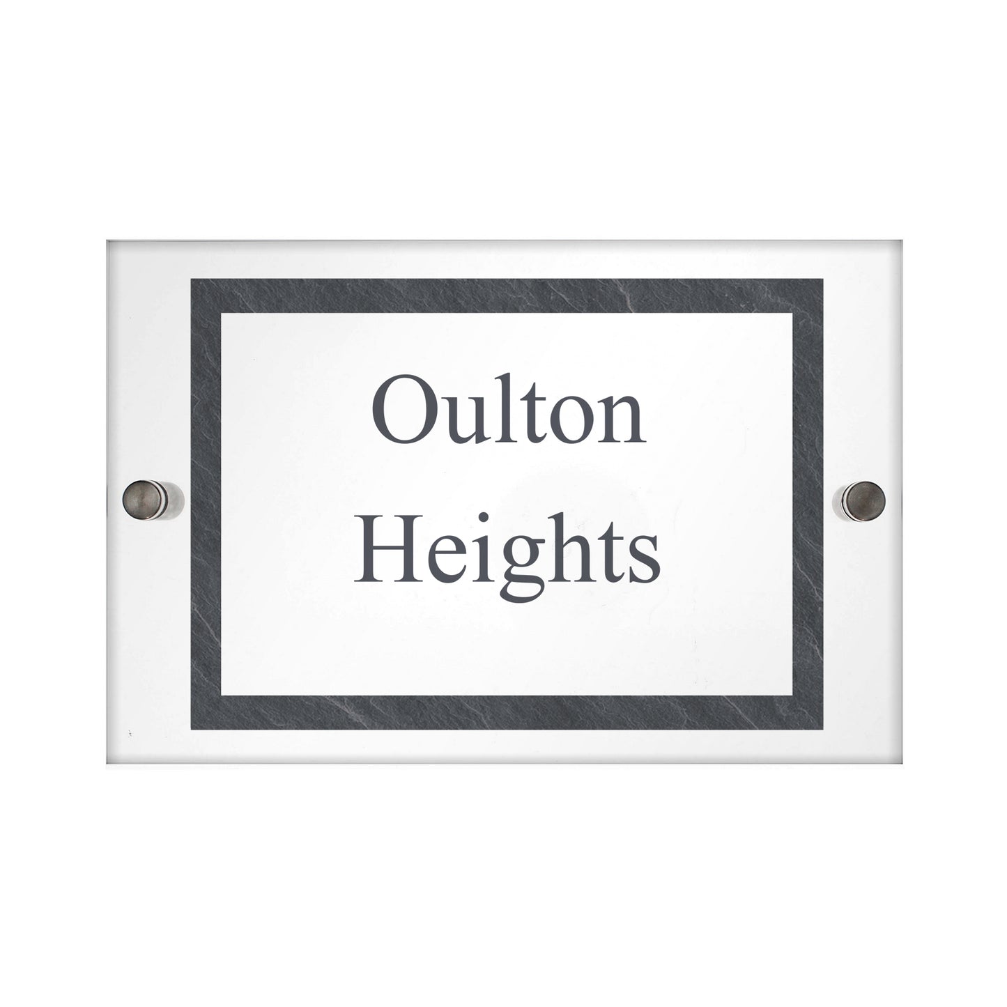 Personalised Slate Effect Acrylic House Sign - Personalise It!