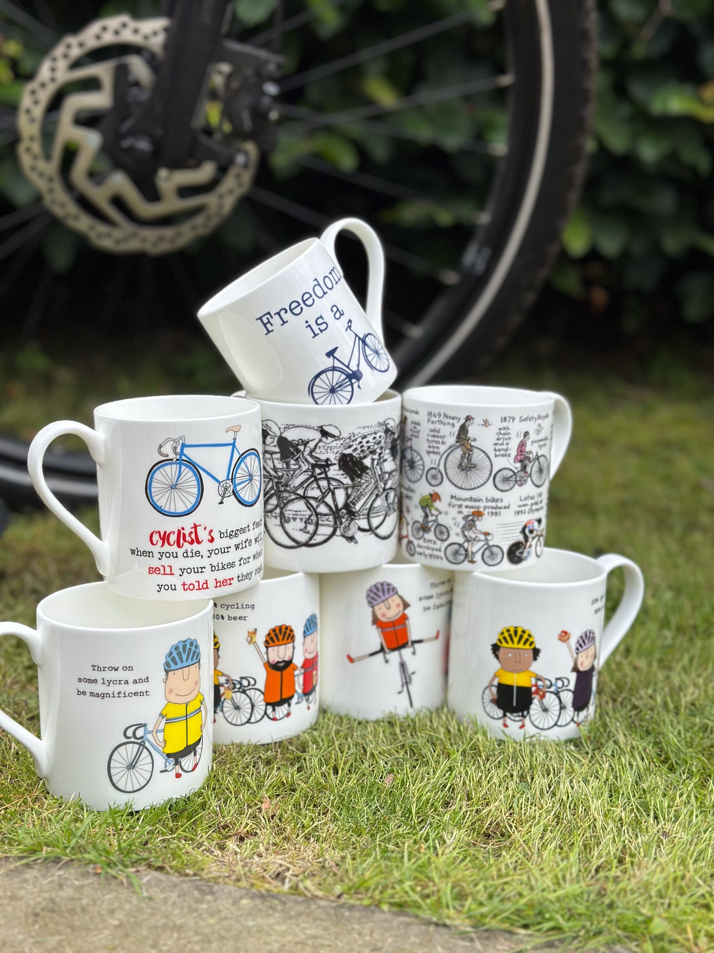 Rosie Made A Thing Cycling Beer Bone China Mug