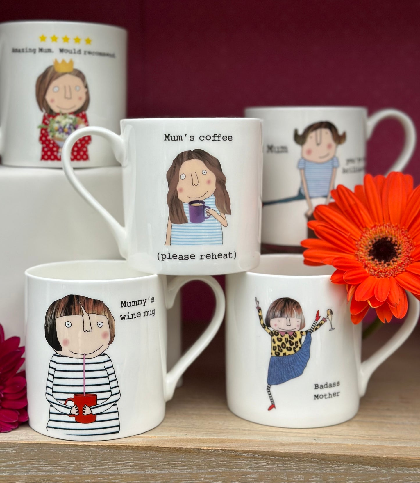 Rosie Made A Thing Mummy Wine Bone China Mug