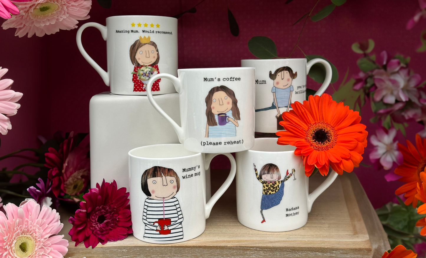 Rosie Made A Thing Mum You're The Brilliantest Bone China Mug