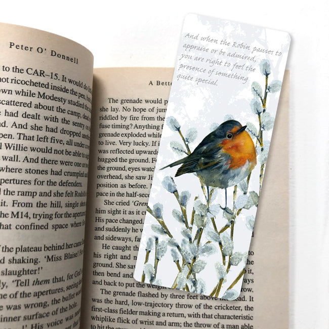 Tuppence A Bag Robin Redbreast Bird Themed Bookmark