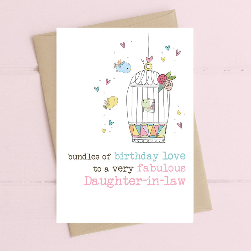 Fabulous Daughter-In-Law Birthday Greeting Card