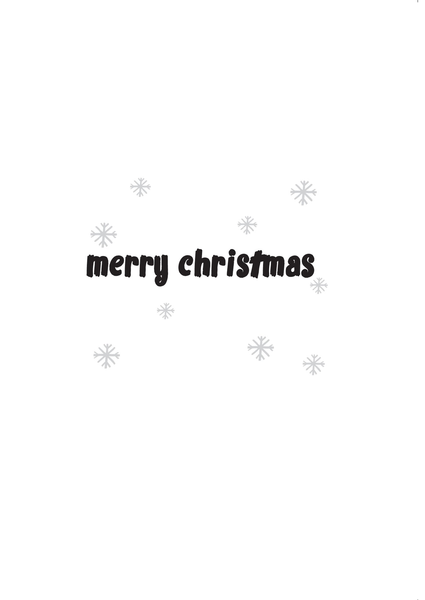 It Looks Like Snow Funny Christmas Card