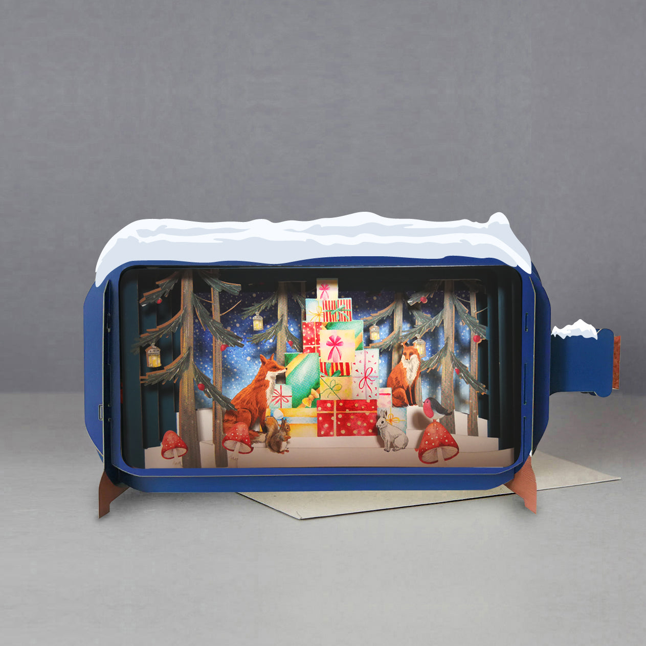 Message In A Bottle Presents Pop Up Christmas Greeting Card