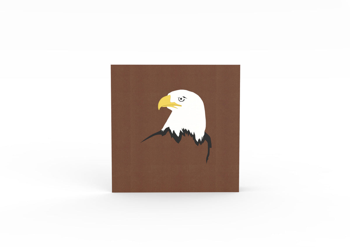 Bald Eagle Laser Cut Pop Up Greeting Card