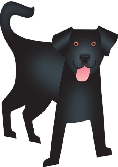 Jet The Lab 3D Animal Shaped Any Occasion Greeting Card