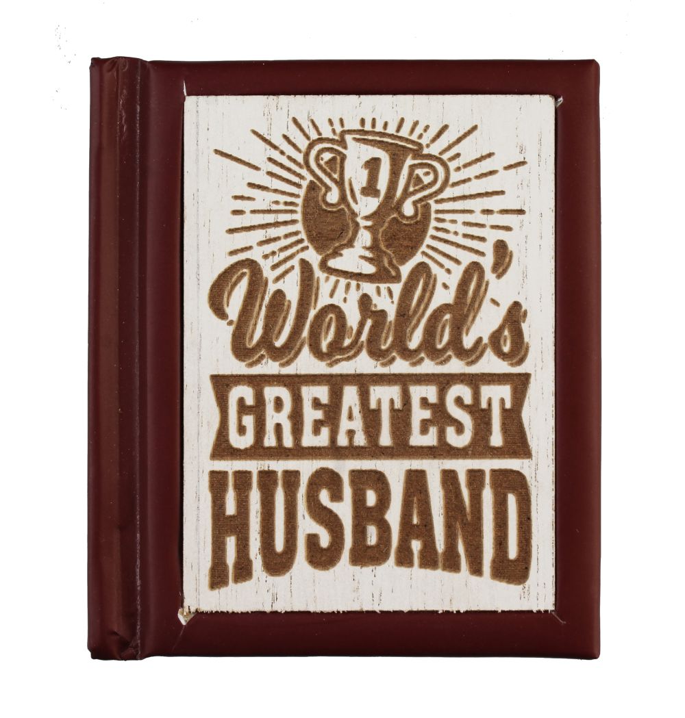 Worlds Greatest Husband Mini Woodcut Book Of Quotes