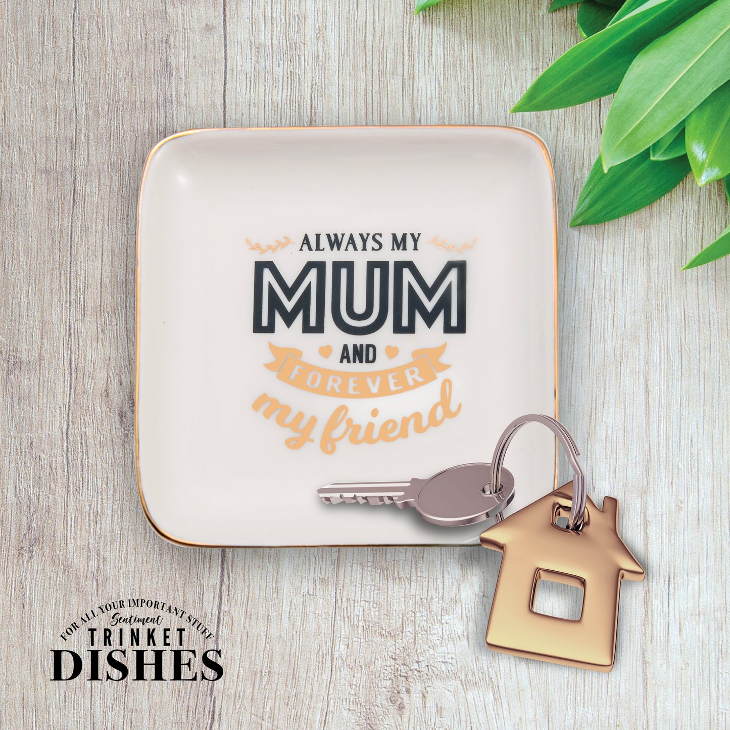 Always My Mum Forever My Friend Ceramic Trinket Tray