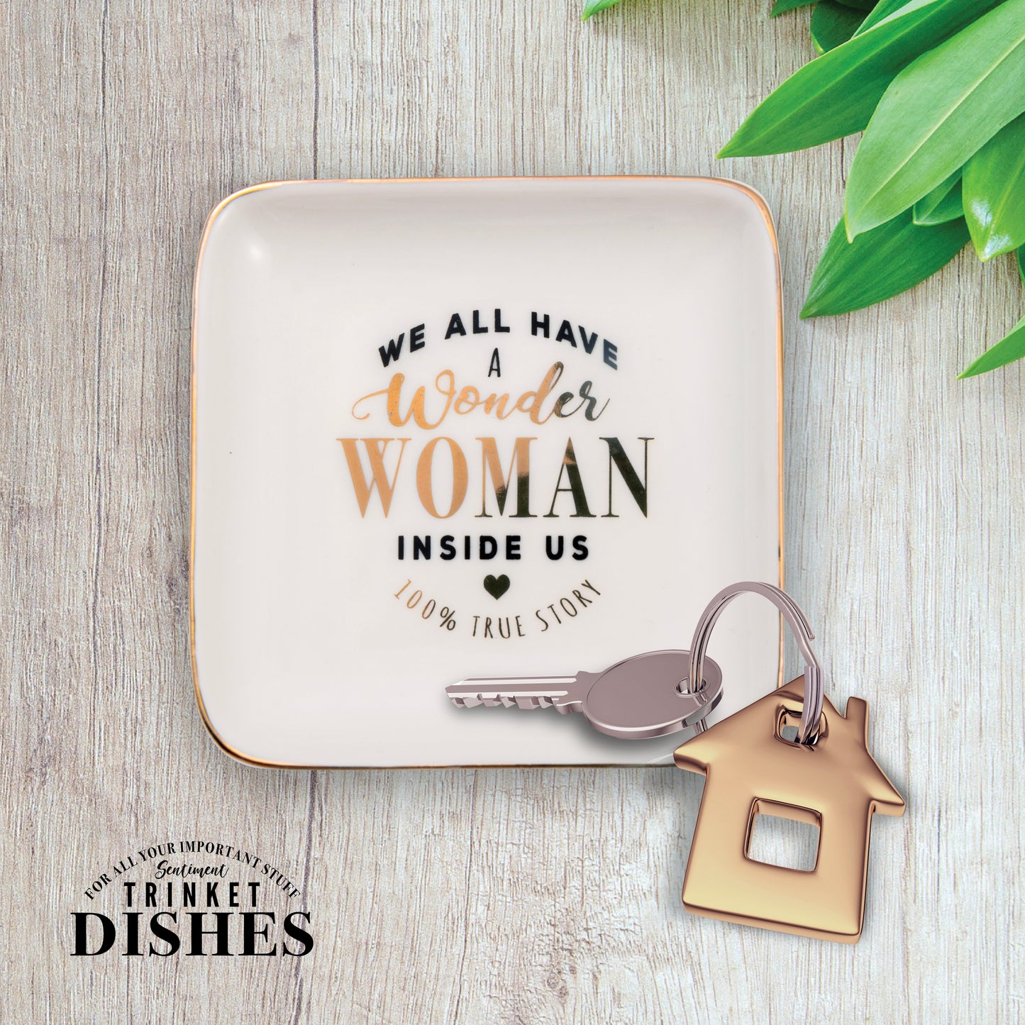 We All Have Wonder Woman Inside Us Ceramic Trinket Tray