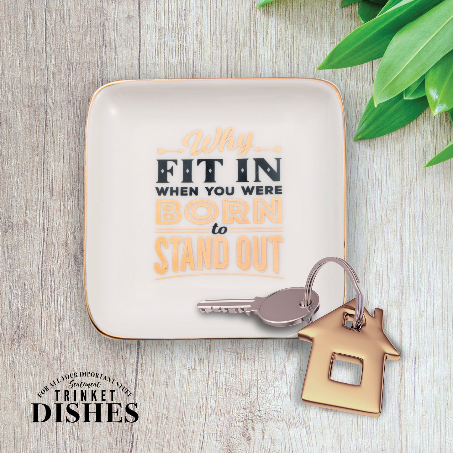 If You Were Born To Stand Out Ceramic Trinket Tray
