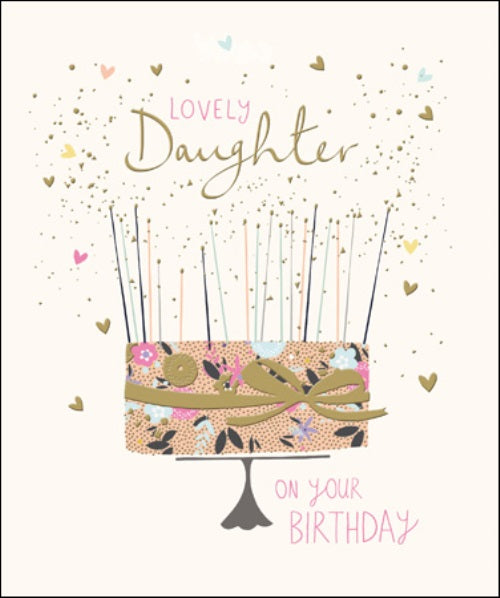 Lovely Daughter Happy Birthday Greeting Card