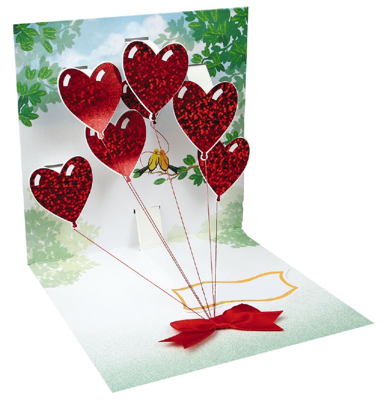 Love Birds Multi Caption Pop-Up Card Anniversary Card