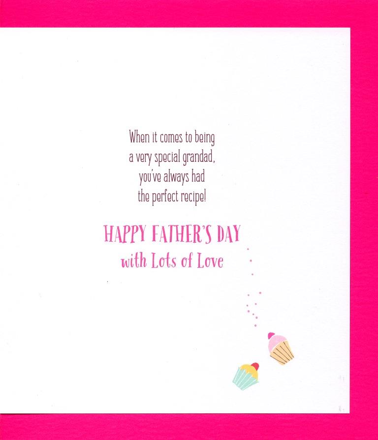 To Grandad From Your Star Baker Father's Day Card