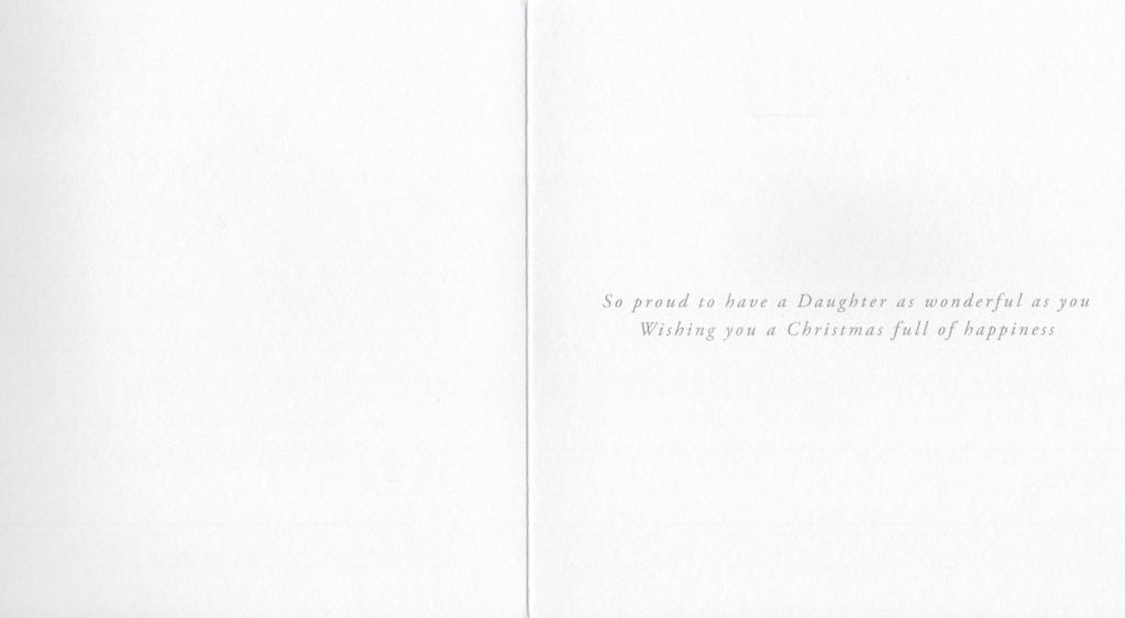 Lovely Daughter Deer Embellished & Foiled Christmas Card