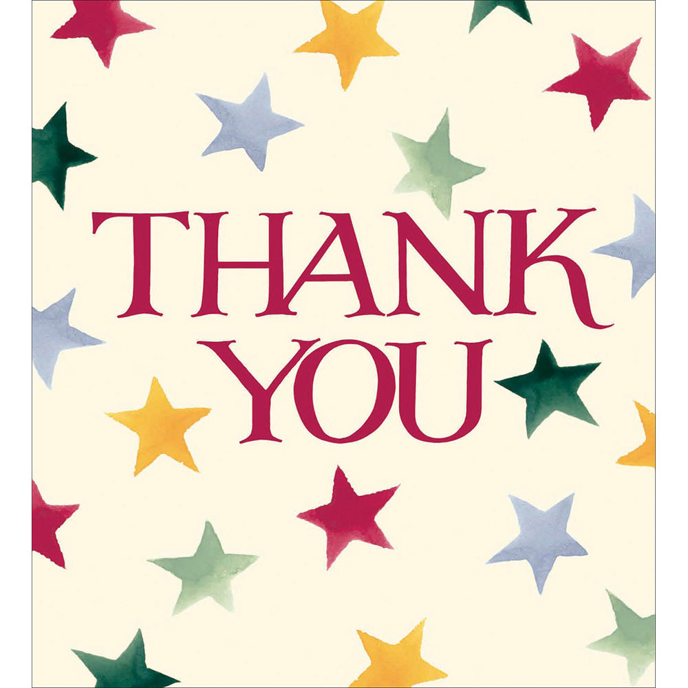 Pack Of 8 Thank You Cards Emma Bridgewater Stars