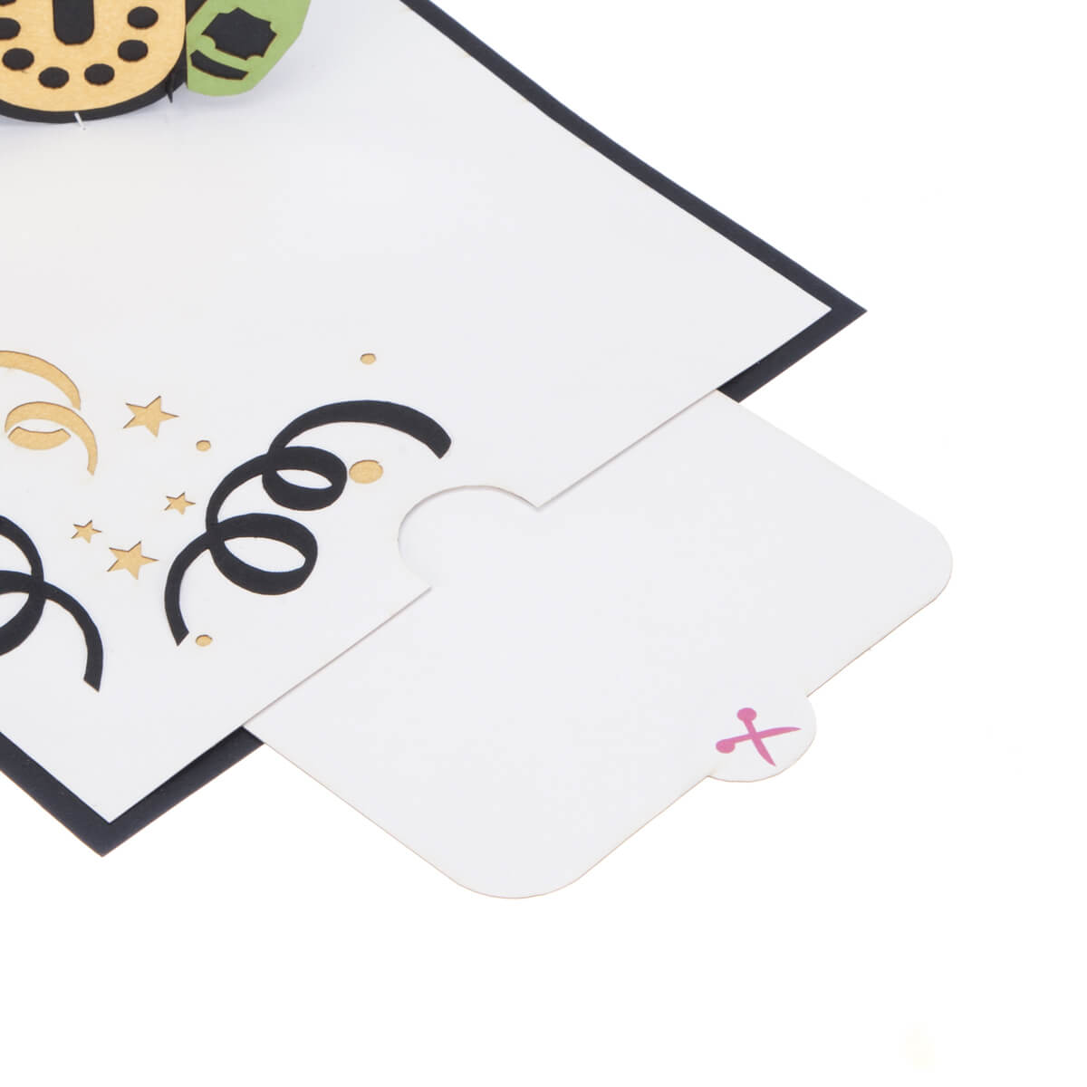 Fab At 50 Pop-Up Birthday Greeting Card Blank Inside