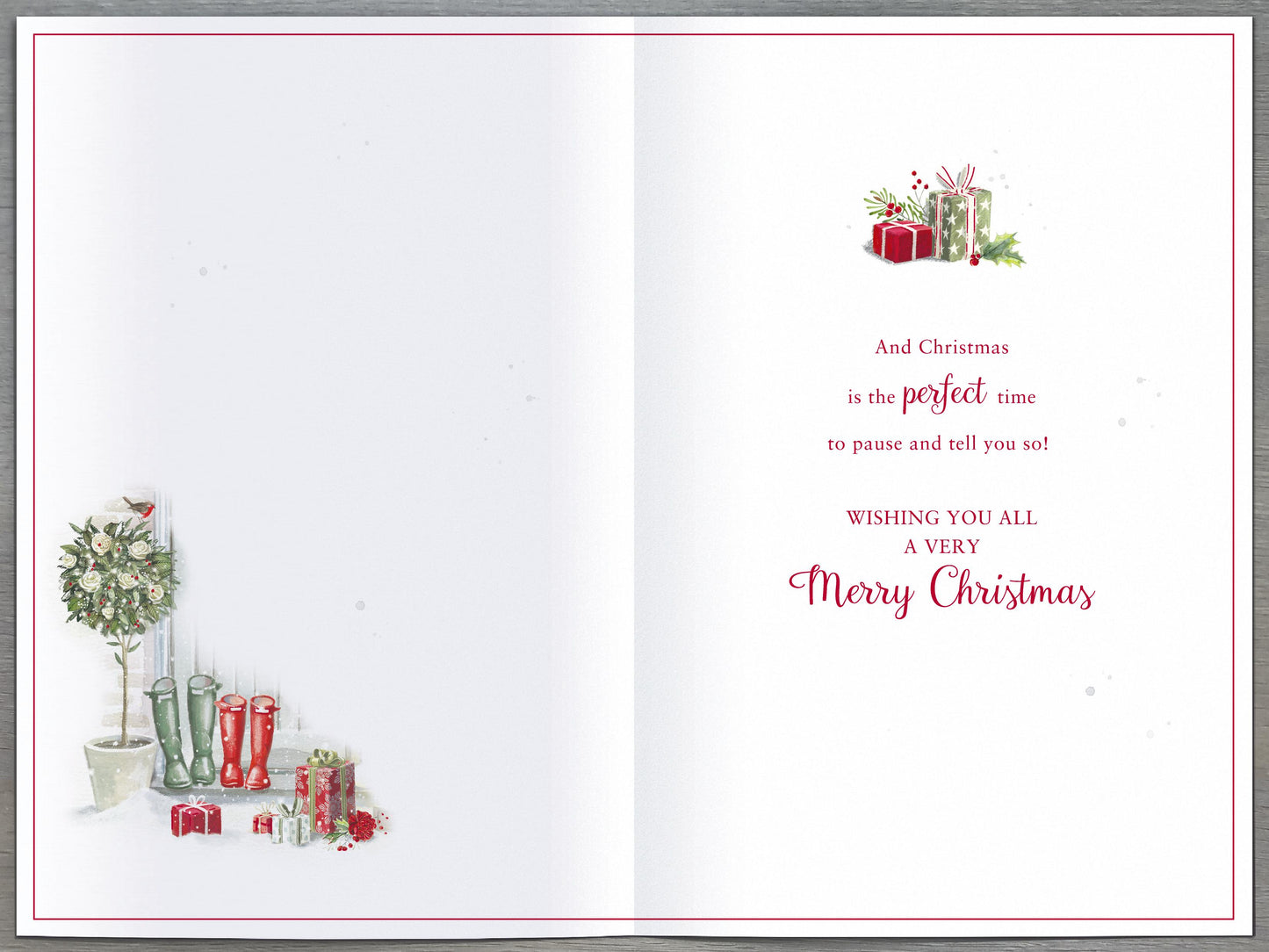 Brother & Sister-In-Law Traditional Foiled Christmas Greeting Card