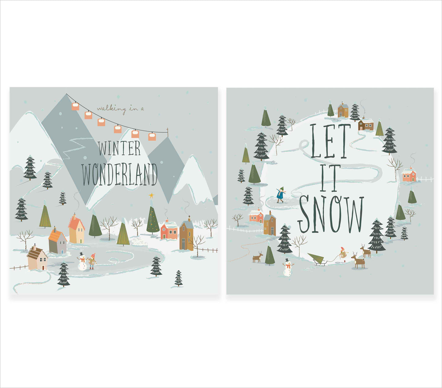 Box of 10 Alpine Adventures NSPCC Charity Christmas Cards