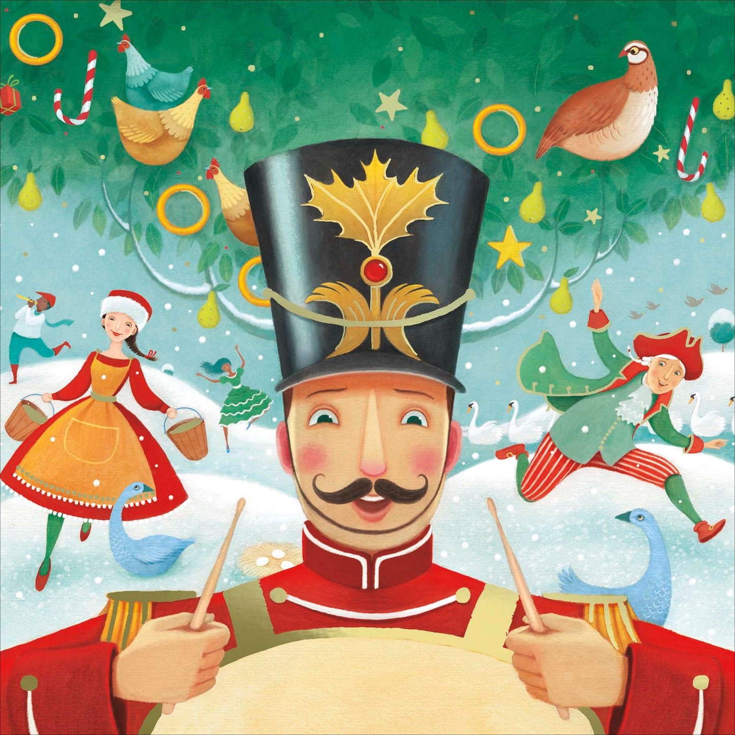 Pack of 8 Drummer Boy British Heart Foundation Charity Christmas Cards