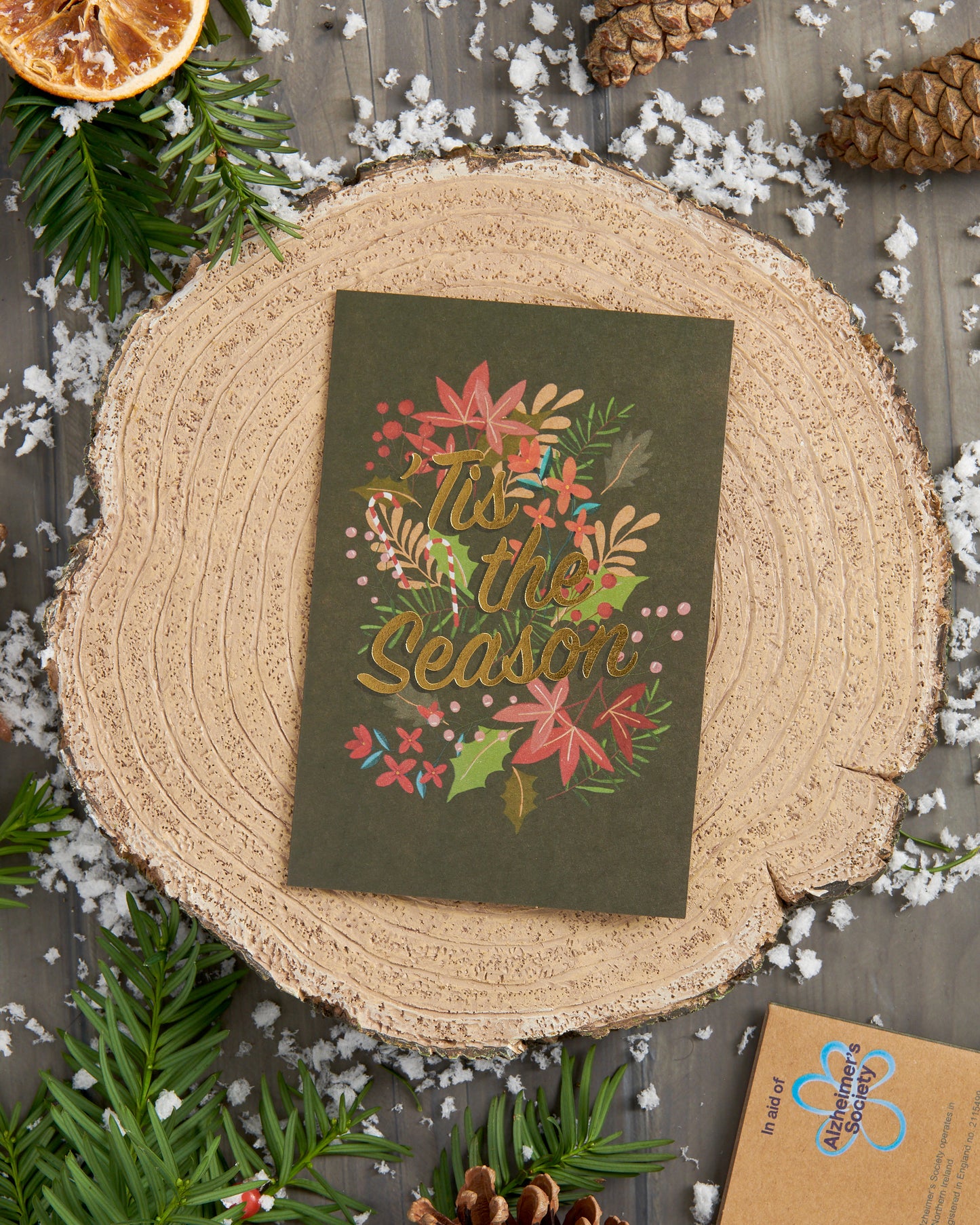 Box of 8 'Tis The Season Alzheimer's Society Charity Christmas Cards