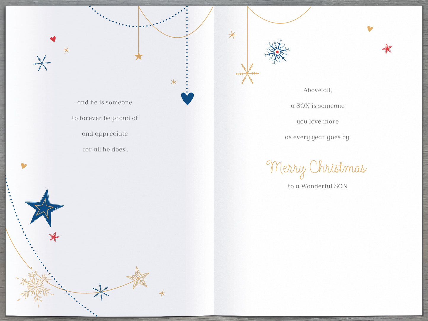 What Is A Son? Traditional Embellished Christmas Card