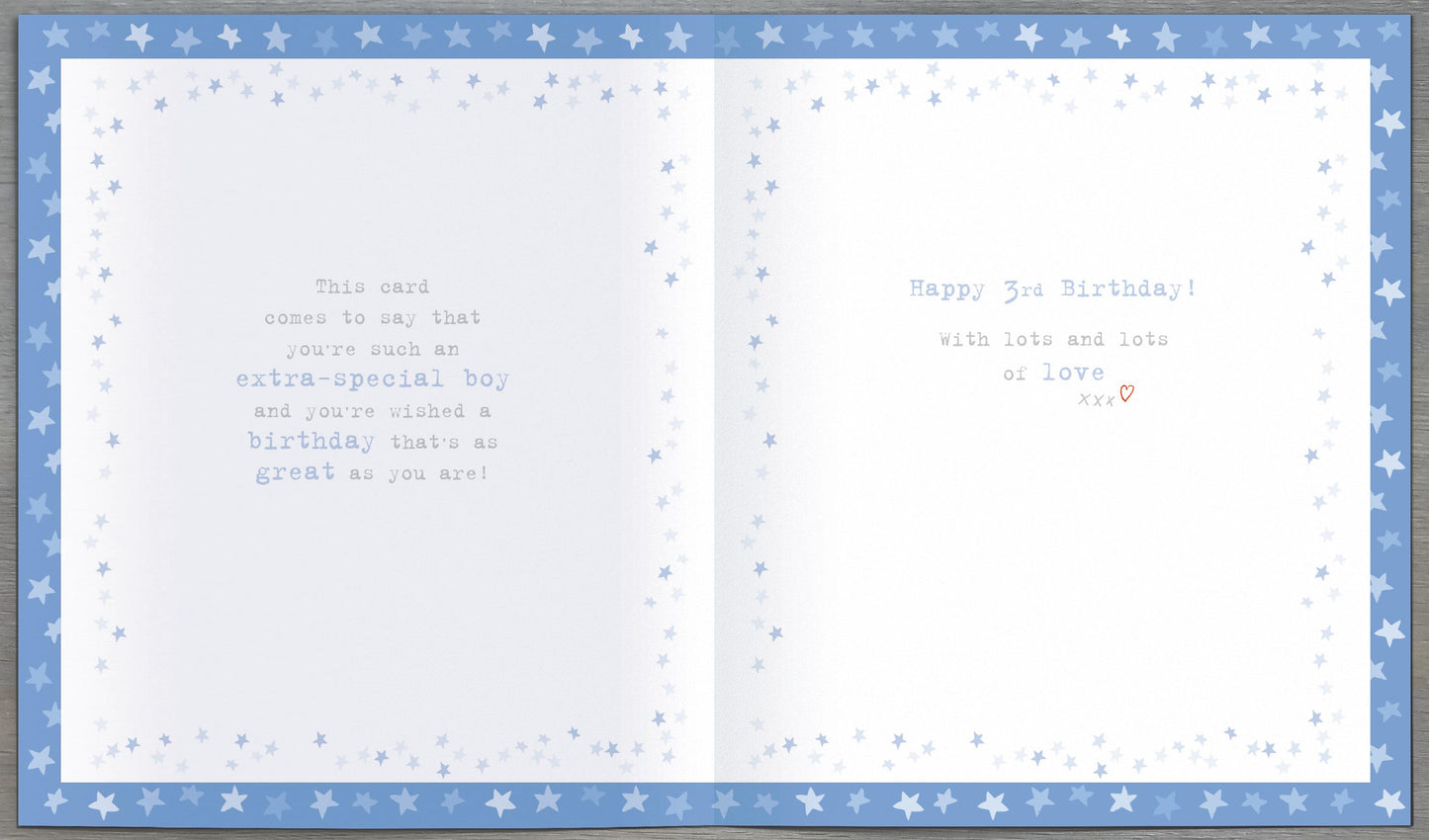 Boofle Brilliant Boy 3rd Birthday Greeting Card