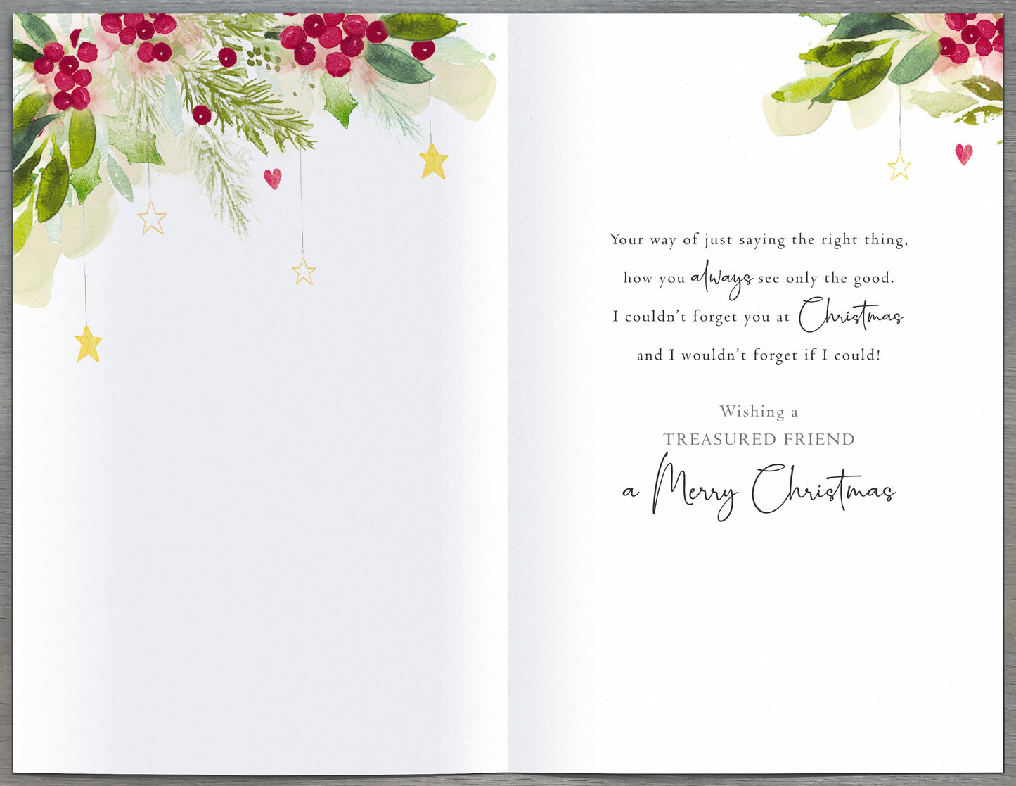 A Special Friend Traditional Foiled Christmas Greeting Card