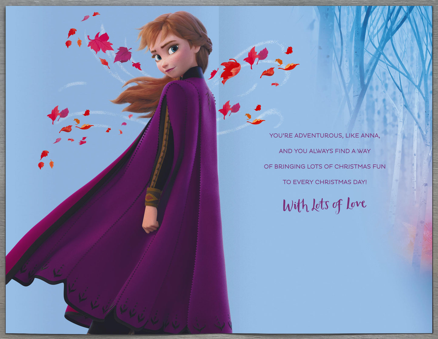 Disney Frozen Anna For A Lovely Niece Christmas Greeting Card