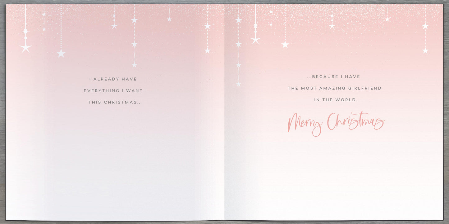 My Girlfriend Foiled & Embellished Christmas Greeting Card