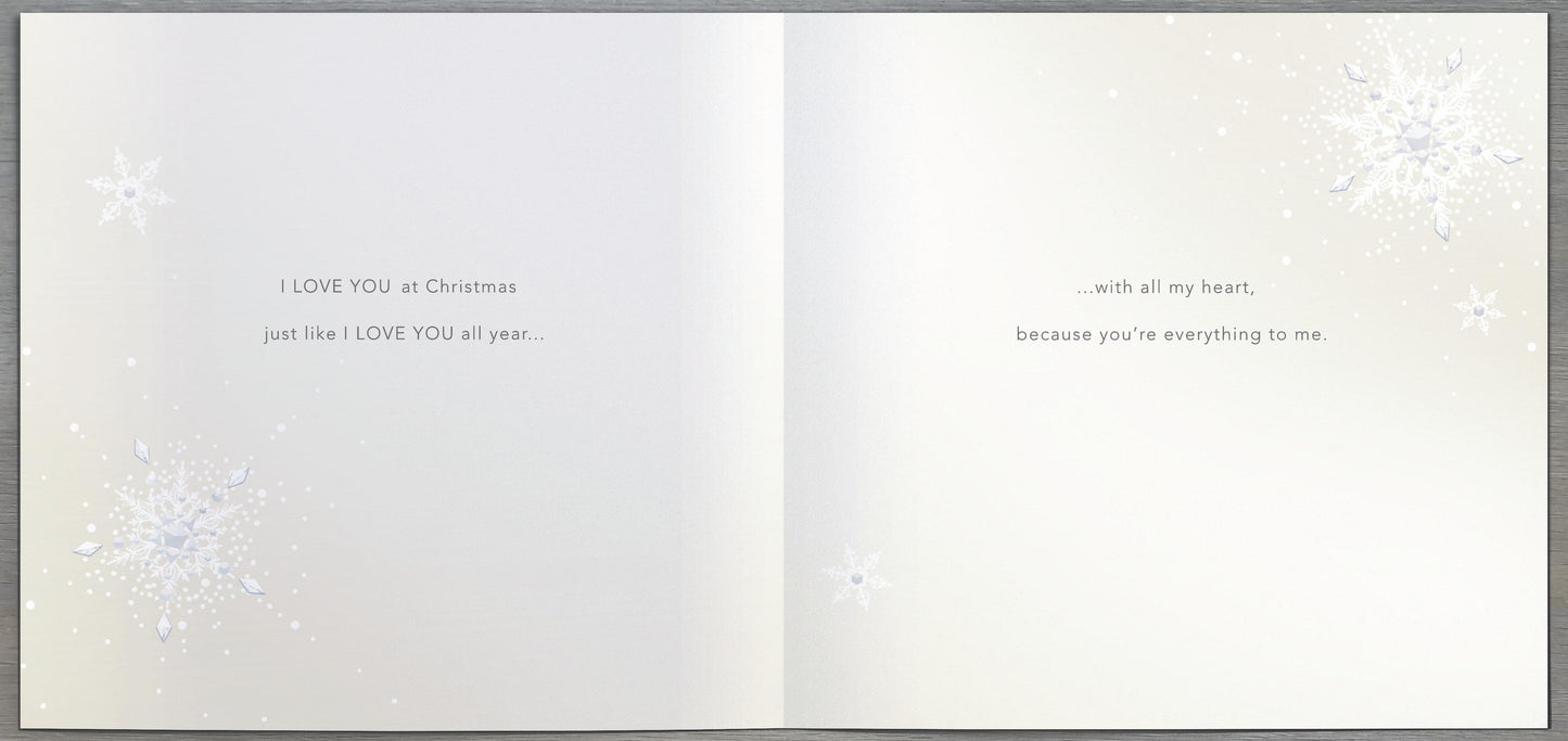 To My Partner Foiled & Embellished Christmas Greeting Card
