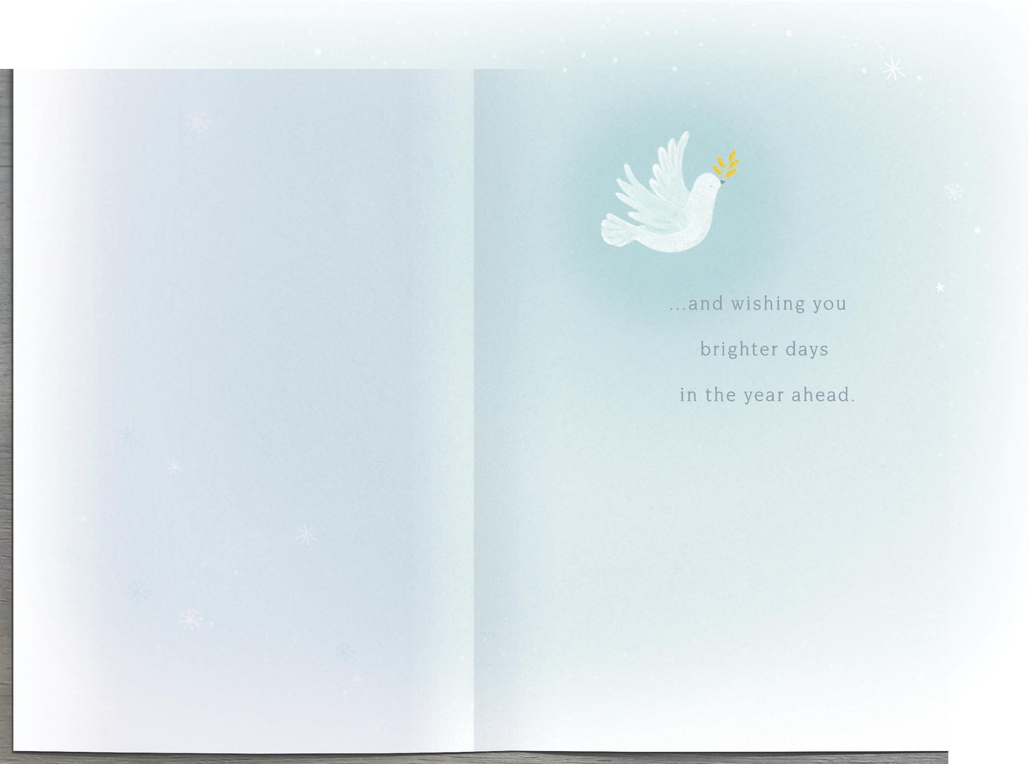 Words Of Comfort At Christmastime Traditional Christmas Card
