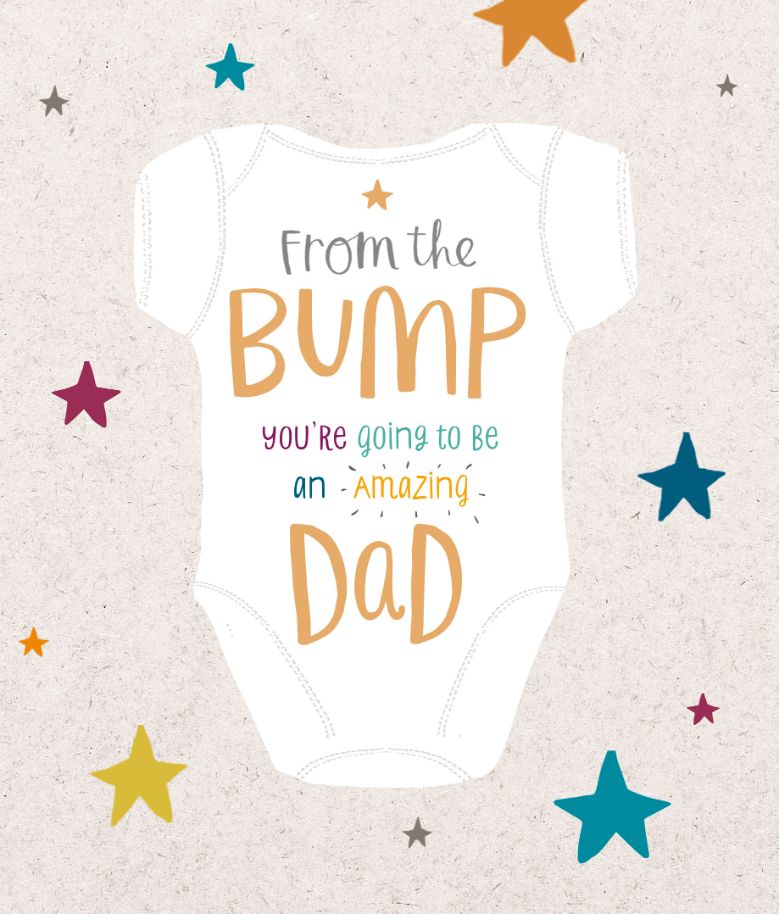 From The Bump You're Going To Be An Amazing Dad Father's Day Card