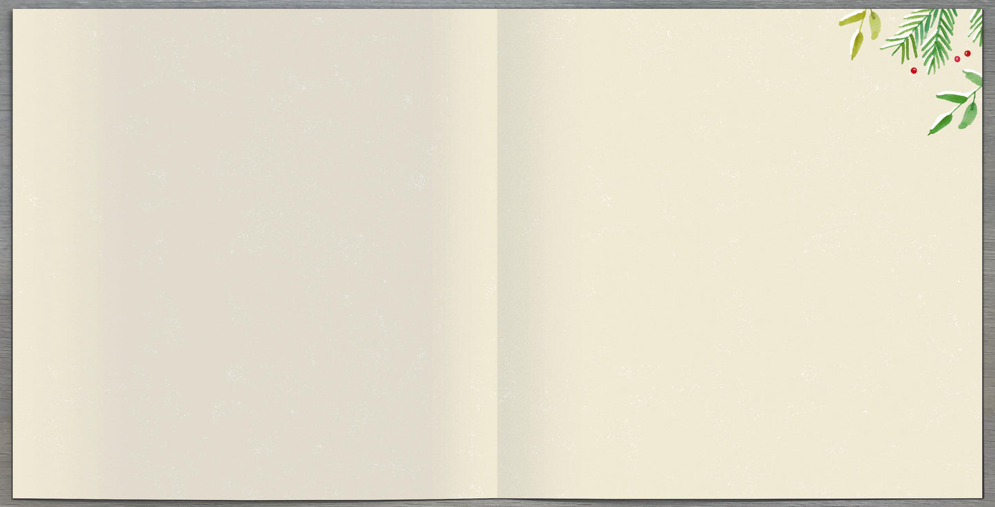 For My Wife Happy Christmas Foxy Lady Christmas Greeting Card