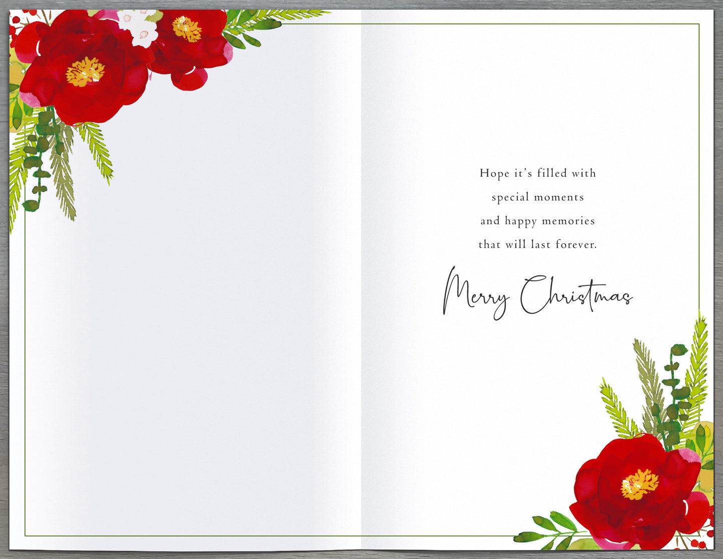Season's Greetings Traditional Foiled Christmas Greeting Card