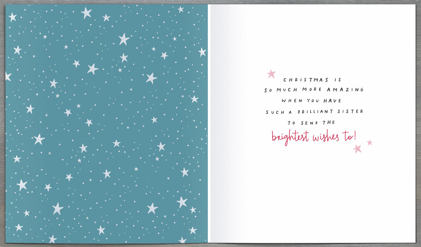 Christmas Wishes Sister Special Christmas Greeting Card