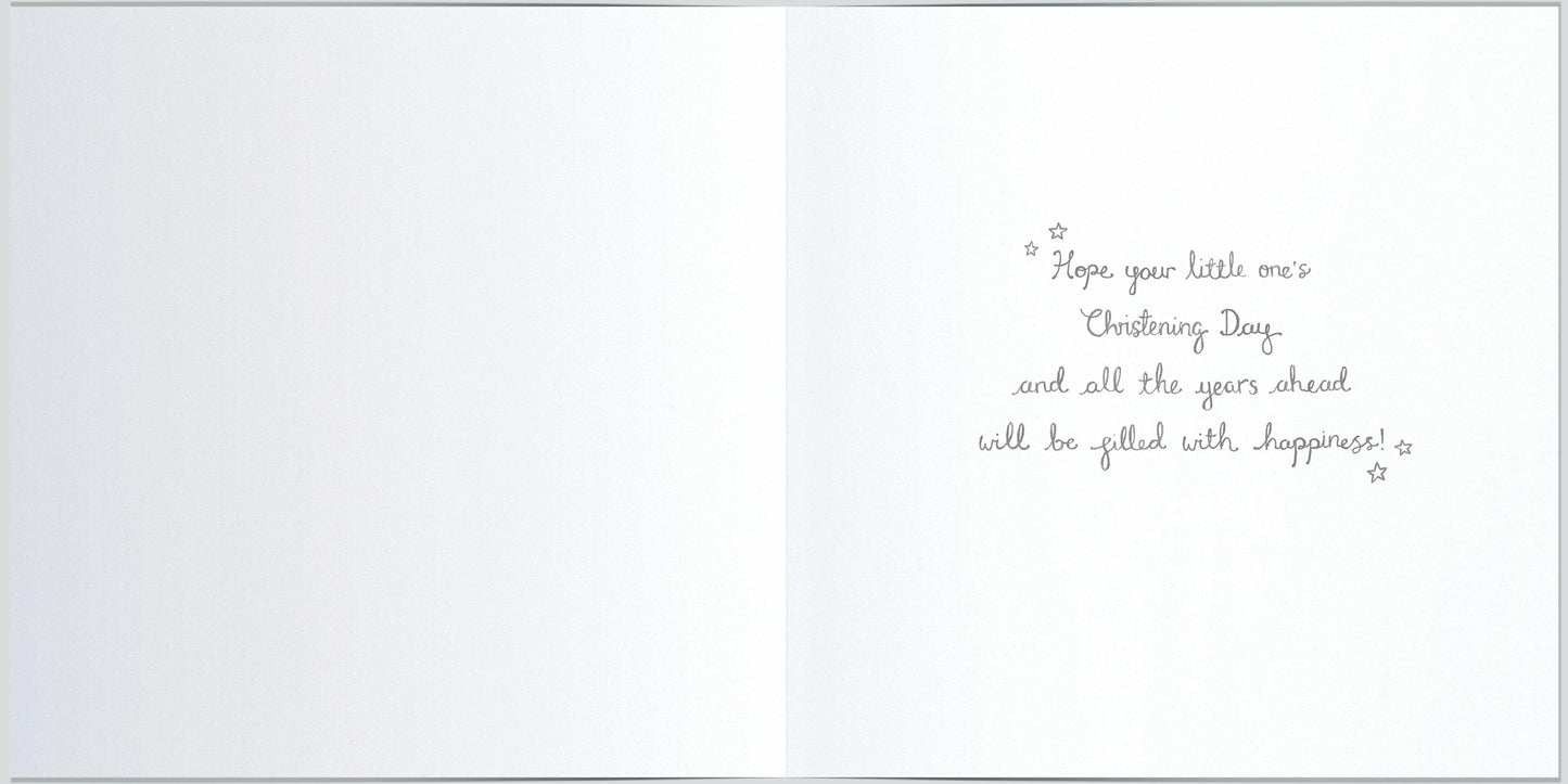 A Christening Wish Happiness Christening Greeting Card