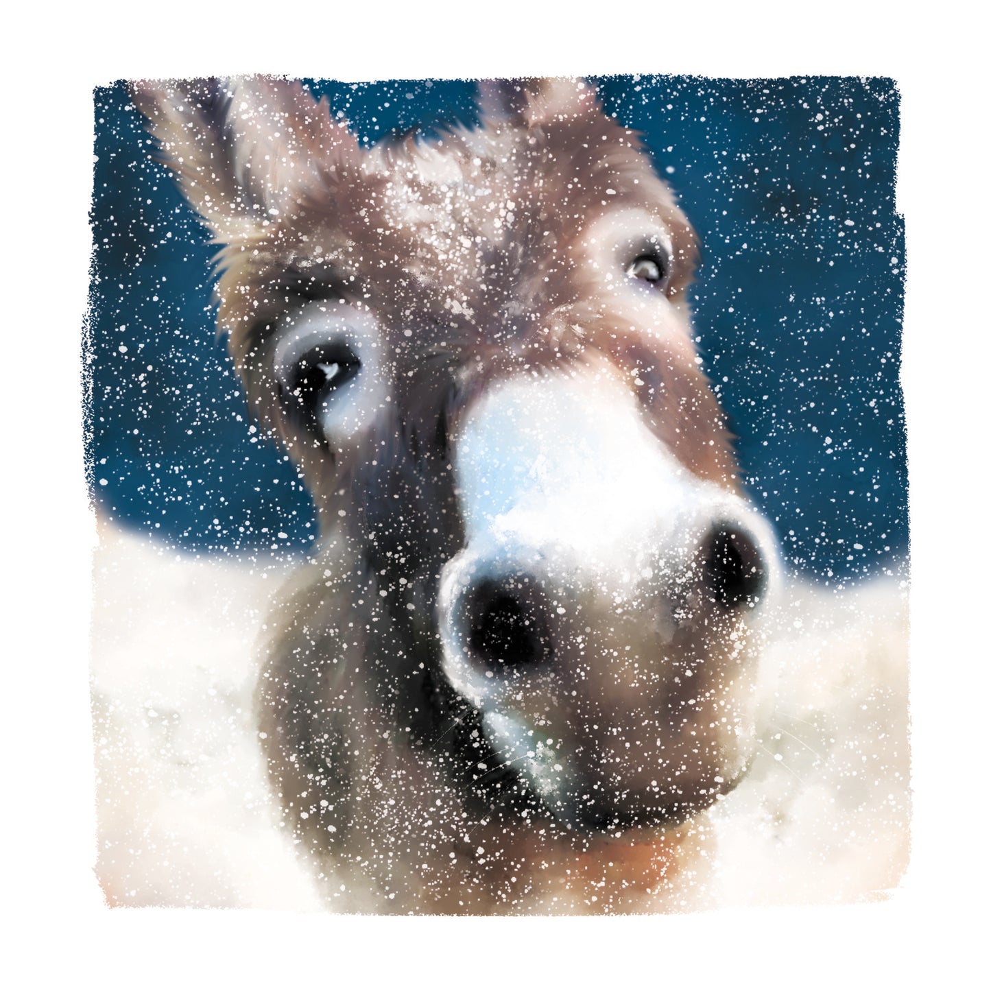 Pack of 8 A Christmas Donkey Charity Christmas Cards