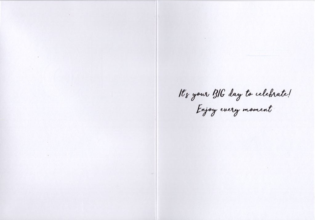 16th Birthday Balloon Sequins Embellished Birthday Greeting Card