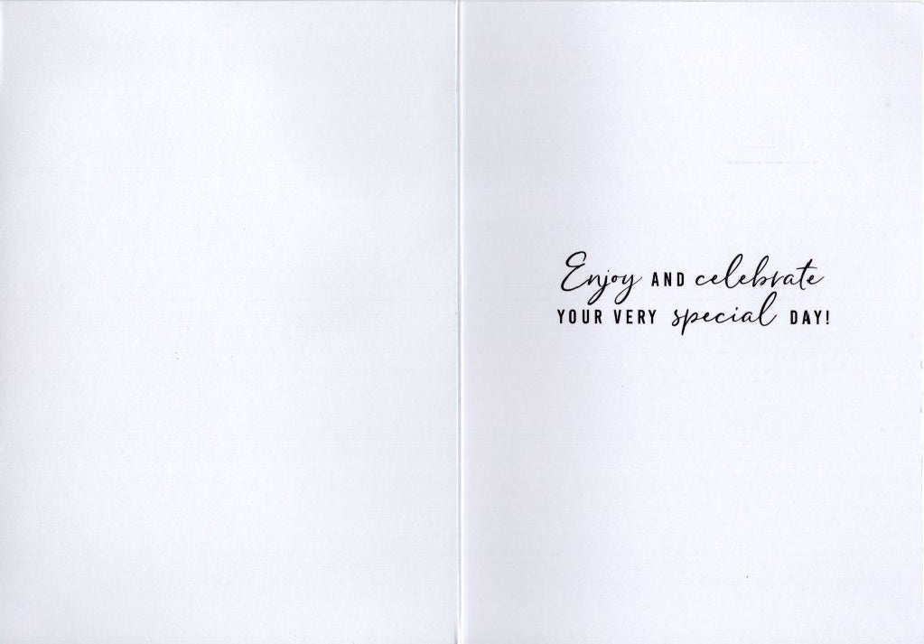 40th Birthday Loose Sequins Embellished Birthday Greeting Card