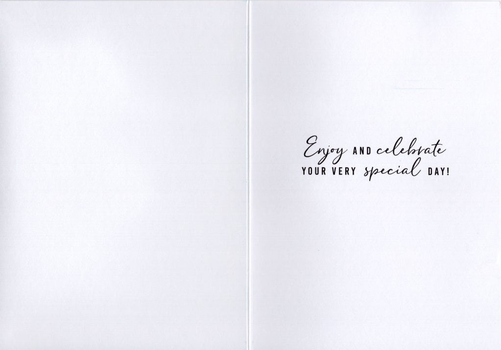 75th Birthday Loose Sequins Embellished Birthday Greeting Card