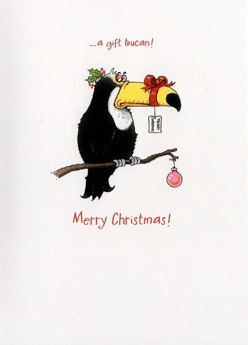 Birdwit Got You A Gift Toucan Funny Christmas Greeting Card