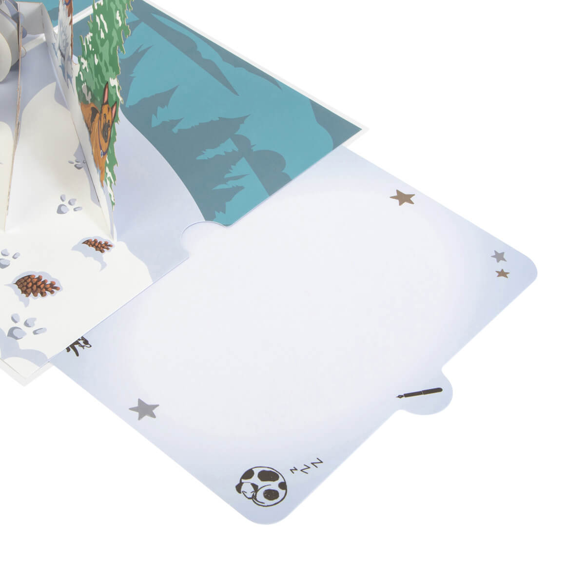 Festive Dogs Pop Up Battersea Charity Christmas Greeting Card