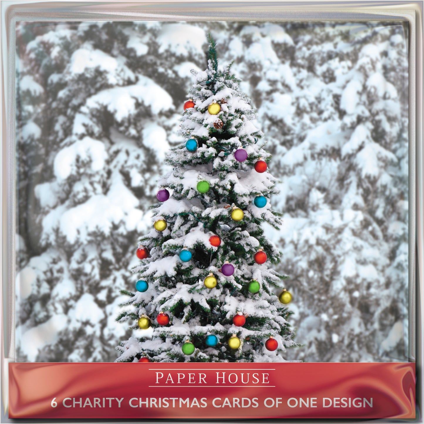 Pack of 6 Oh Christmas Tree Charity Christmas Cards
