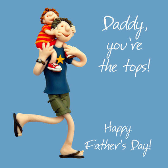Daddy You're The Tops Father's Day Card One Lump or Two