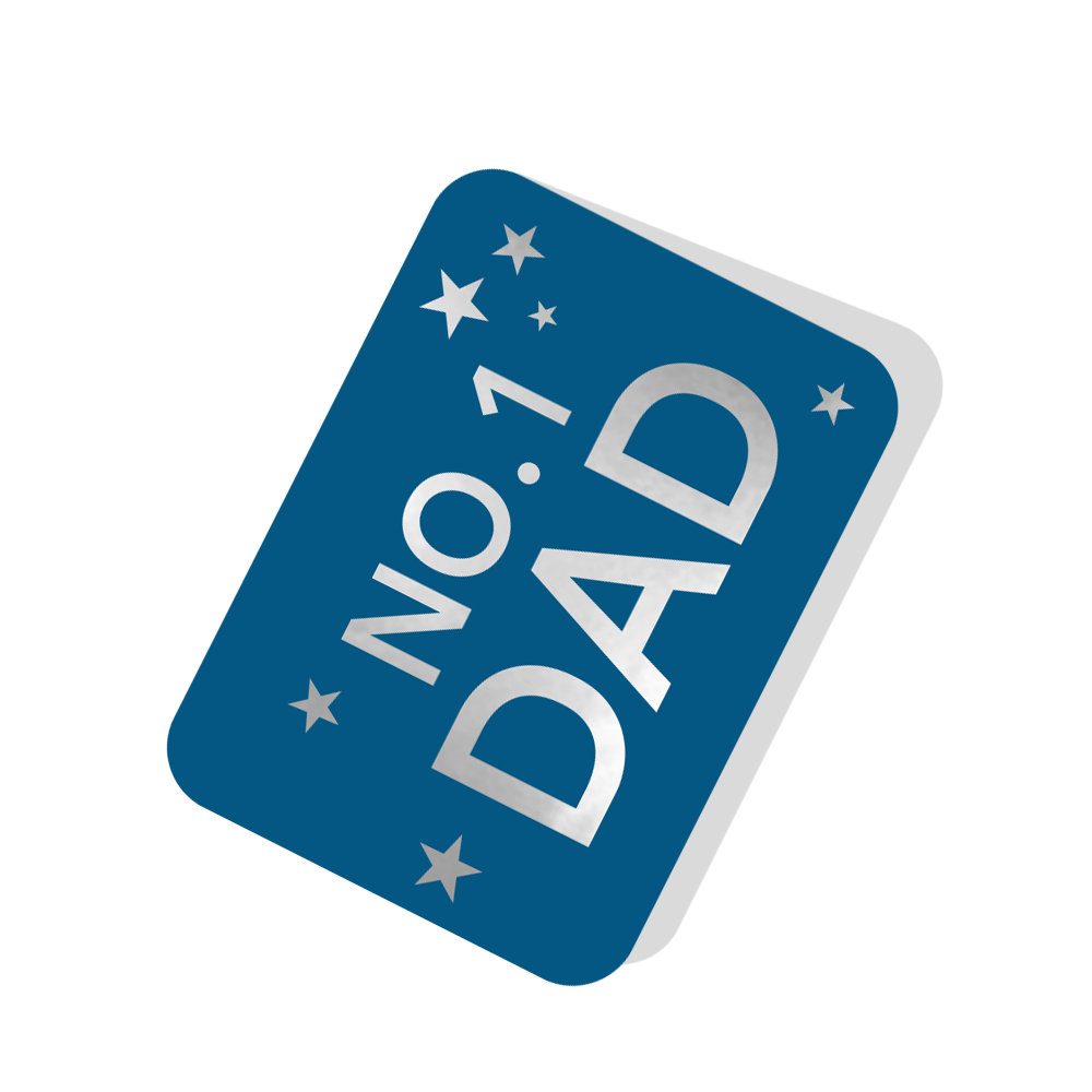 No. 1 Dad Blue Tag