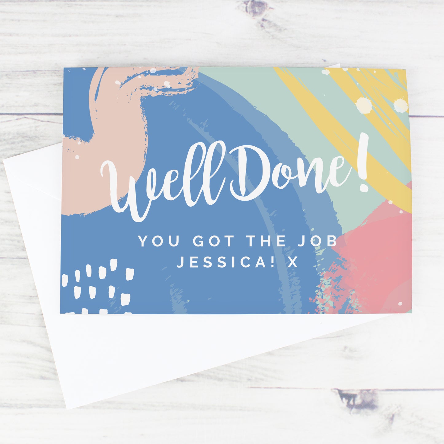 Personalised Well Done! Card Add Any Name - Personalise It!