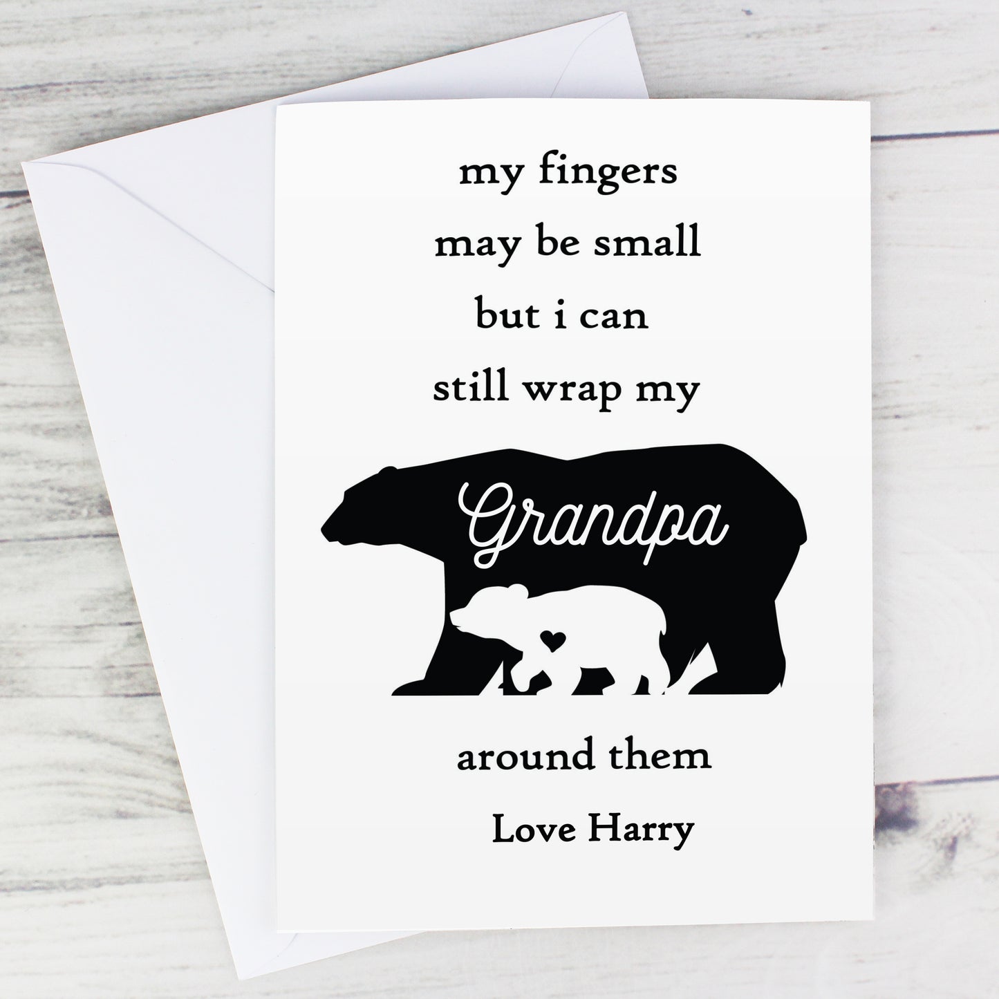 Personalised Fingers may be small Card Add Any Name - Personalise It!