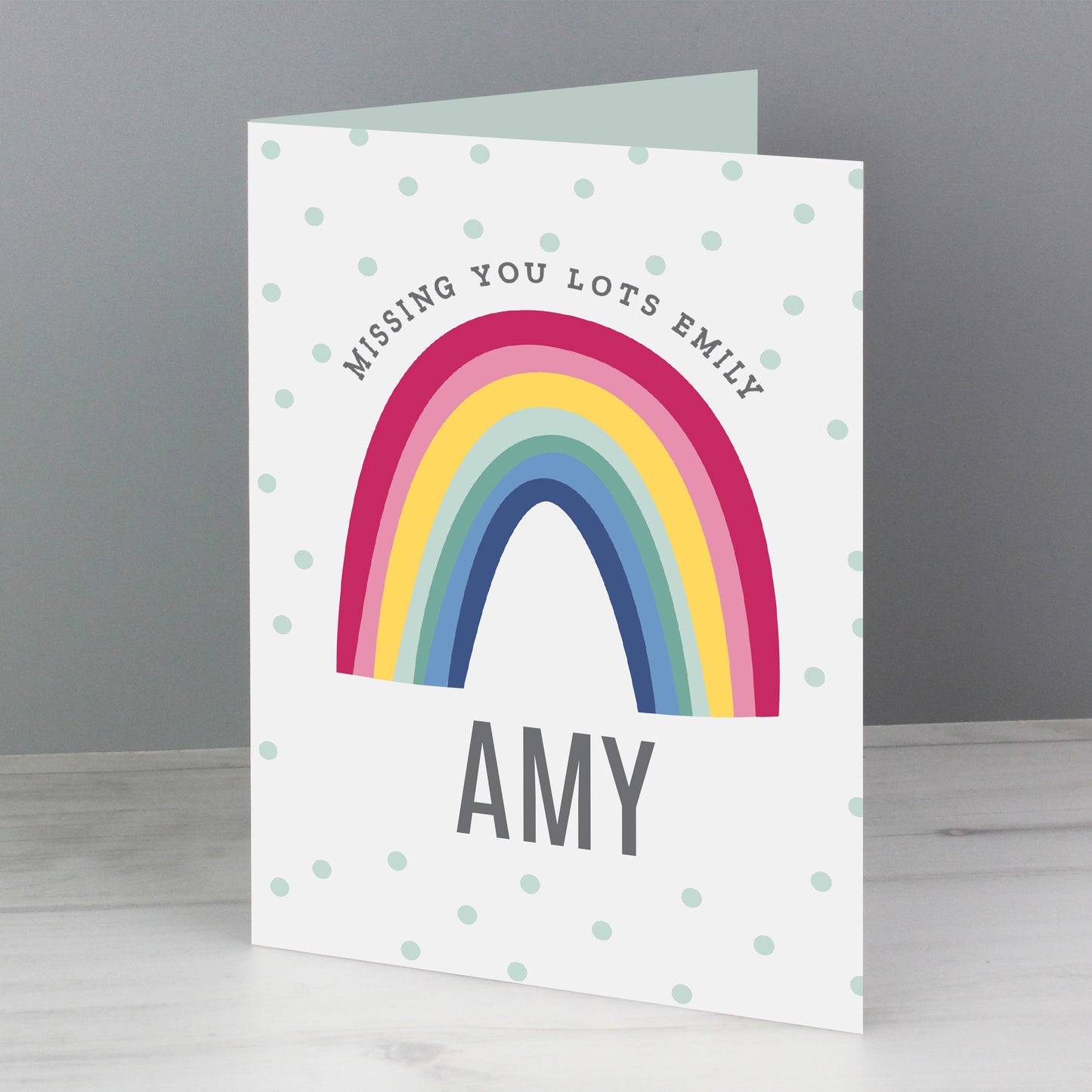 Personalised Rainbow Card Add Any Name - Personalise It!