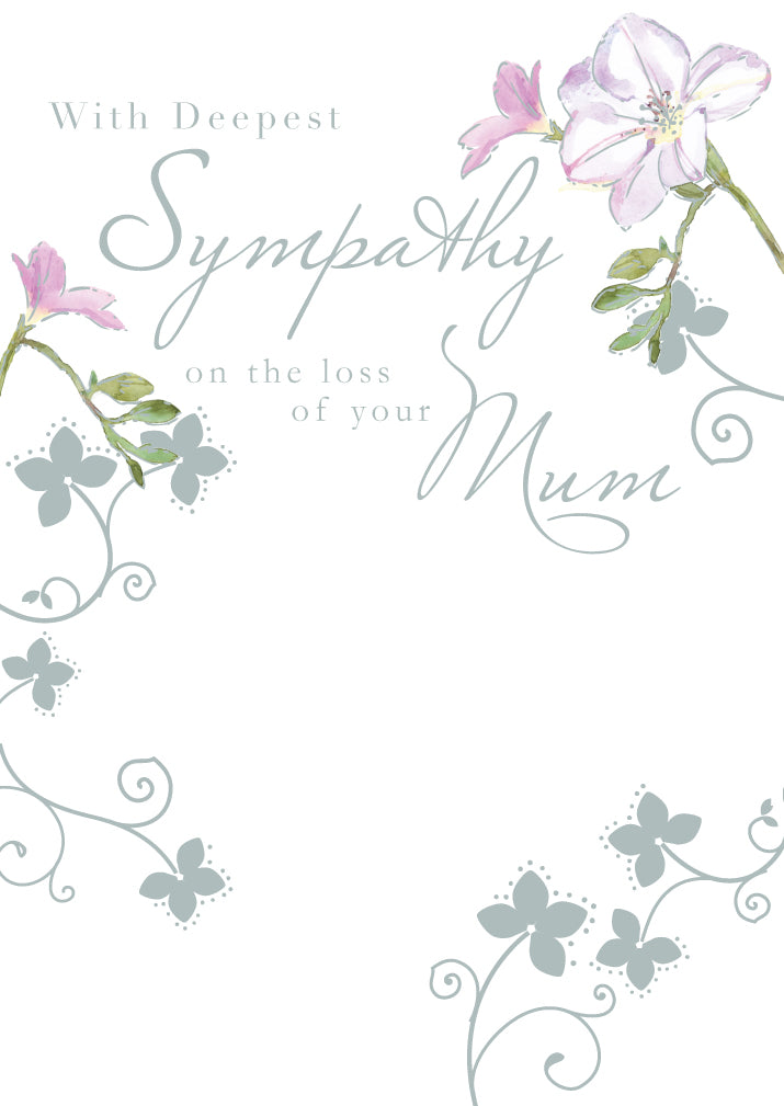 Sympathy Loss Of Mum Sympathy Greeting Card Foil Finished